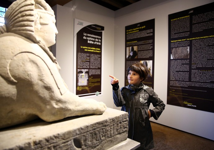 Le sphinx du XVIe siècle et l'exposition permanente qui lui est consacrée
