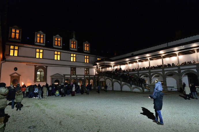 La cour d'honneur lors de la Nuit Européenne des Musées